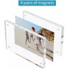 Kuahome 12 Pack Acrylic Picture Photo Frame Magnetic 4x6 Clear