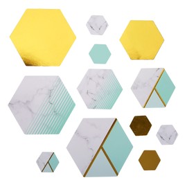 Neviti 772607 Colour Block Marble Table Scatters, Mint