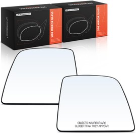 A-Premium 2-PC Driver and Passenger Side Non-Heated Mirror Glass with Backing Plate Compatible with Ford Transit Connect 2014-2022 - Exterior View Flat and Convex Mirror
