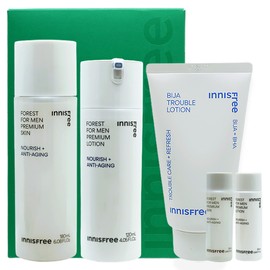 Innisfree Forest for Men Premium Skin Care Set + Visa Trouble Cleansing Foam / 이니스프리 포레스트 포맨 프리미엄 스킨케어 세트+비자 트러블 클렌징 폼