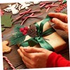 MAGICLULU 10pcs Lifelike Christmas Pine Tree Branches Berries and Pine