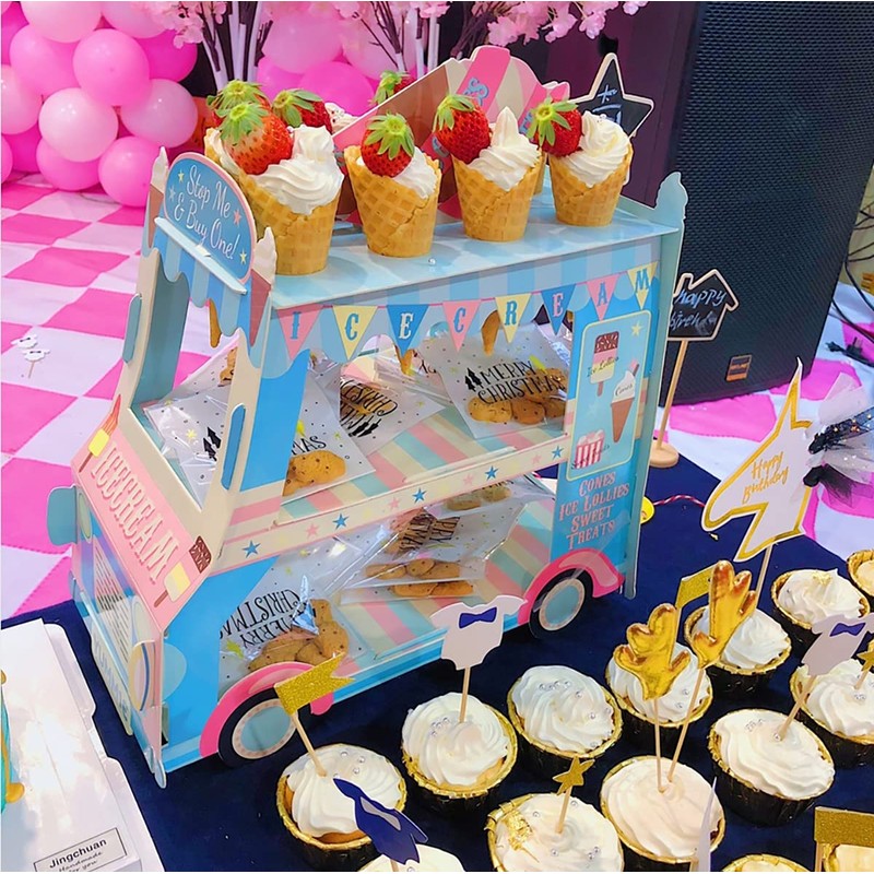 3-Layer Cupcake Rack, ice Cream Rack, car Display Rack, Bread