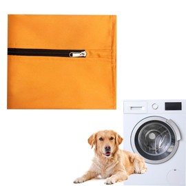 MEISH Pet Laundry Bag Washing Machine Bag Petwear Wash Bag Dog Cat Hair Remover Bag Stops Pet Hair Blocking Bag for Dog Cat (Orange)