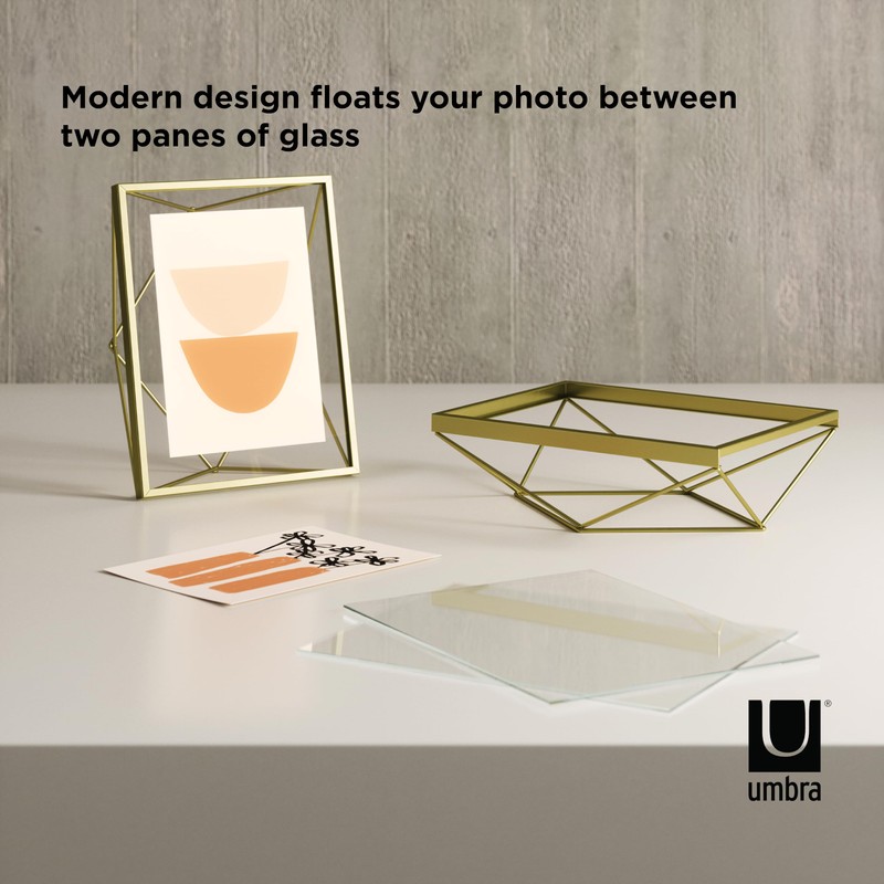 Umbra Prisma 5x7 Picture Frame for Desktop or Wall, Holds