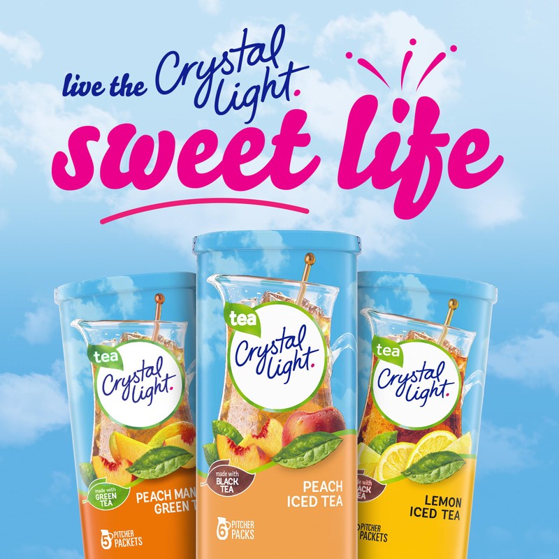 Crystal Light Peach Iced Tea Artificially Flavored Powdered Drink Mix,