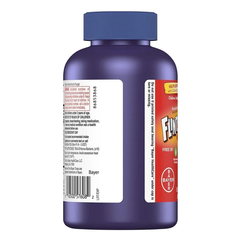 Flinstones Picapiedras Multivitamínico Niños 180 Tabletas Sabor Fruta