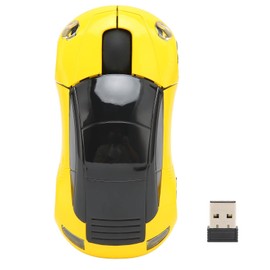 GOWENIC 2.4G Mouse, 3D Sports Car Shaped Computer Mouse, 1600DPI Gaming Mice Plug and Play Car Mouse, Battery Powered, Suitable for Windows for Linux Or for Os X