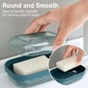 Pack of 3 Travel Soap Box, Soap Dish with Lid,