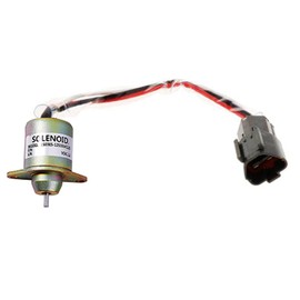 Fuel Shut Off Solenoid 119233-77932 Fits for Yanmar 1503ES-12S5SUC12S Woodward M810324 John Deere 3038E 3036E 3032E 2025R 2032R 2027R 2036R Tractor Stop Solenoid 12VDC