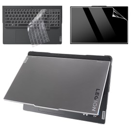 yiodelu 4-in-1 Protective Laptop Case for 2024 Legion Pro 5 16IRX9/16ARX8/16IRX8 Frosted Transparent Hard Shell+Screen Film+Keyboard Cover for Legion Pro 5i Gen 9