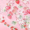 Alideco Flake Stickers, 92 Stickers, Cute, Hand Painted, Strawberry, Reward,
