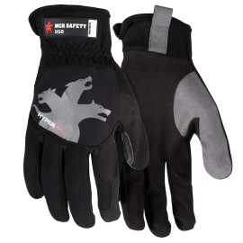 Mcr Safety 950m Hyperfit Mechanics Work Gloves Black Medium