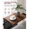 Vantic C Shaped End Table, Small Side Table for Couch