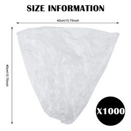 Zubebe 1000 Pcs/ 10 Roll Sanitary Napkin Receptacle Liner, Sanitary Napkin Disposal Bags Feminine Hygiene Disposal Bags Women Personal Supplies for Tampon Bathroom, 15.75 x 15.75 Inch