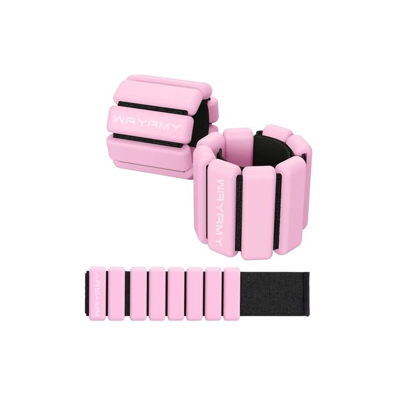 WAYAMY - Pesas de Tobillo Ajustables para Fitness, Totalmente Ajustable