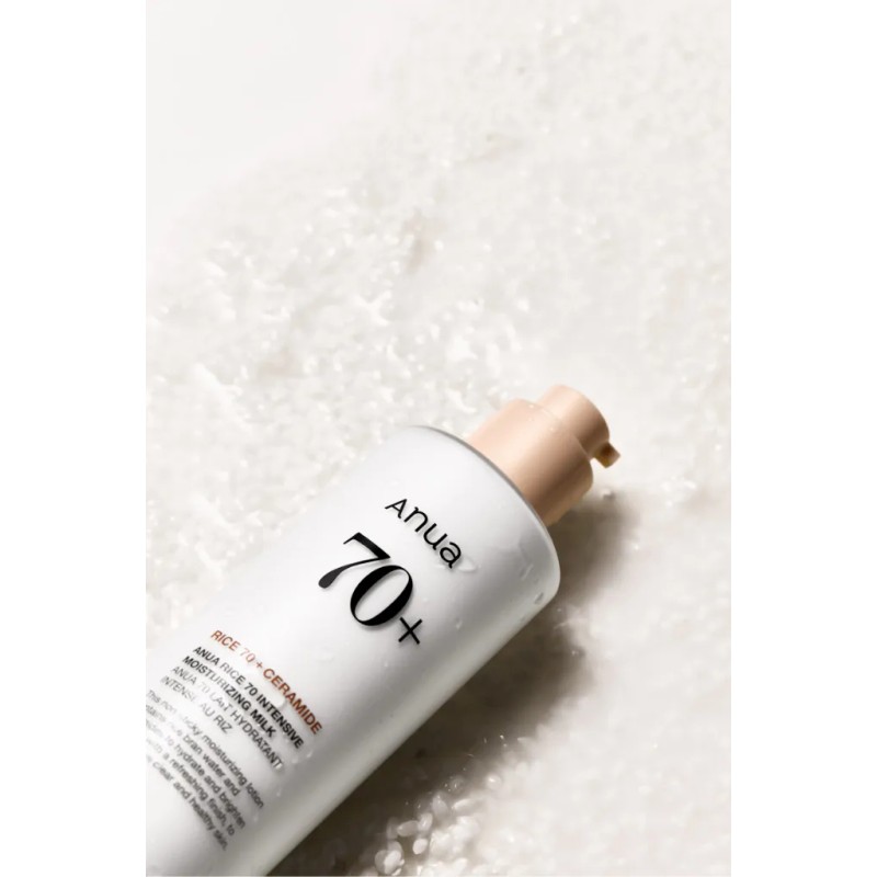 Loción Rice 70 + Ceramide ANUA día/noche para piel seca
