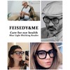 FEISEDY Retro Square Thick Big Frame Blue Light Blocking Reading