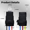 5 PCS 12V DC Waterproof Automotive Relay Kit with Harness,