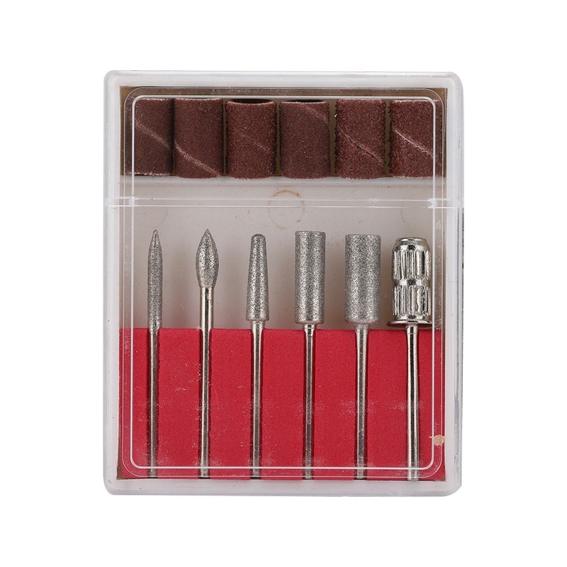 Electric Manicure Nail Toe Drilling Machine with Grinding Head Set