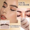 Eyebrow Gel Easy Peel Off Brow Gel Transfer-Proof Dark Brown