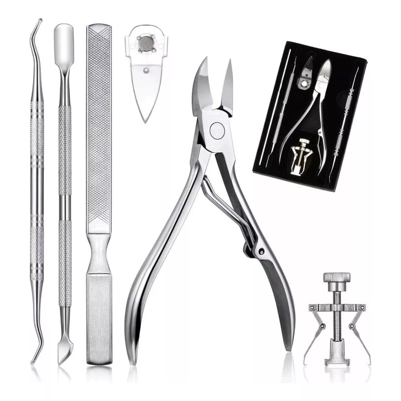 General Kit Alicates Pedicura Uñas Enterradas Empujador De Cuticula
