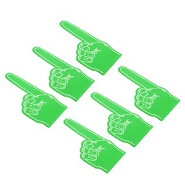 PATIKIL Giant Foam Finger 18 Inch, 6 Pcs Number 1 Foam Hand EVA Foam Finger Cheerleading for Sports Events Baseball Basketball Soccer Games, Rose Red