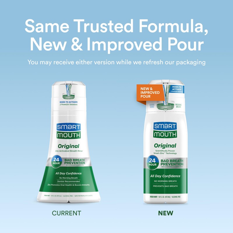 SmartMouth Original & Clinical Zinc Activated Mouthwash Bundle - All-Day