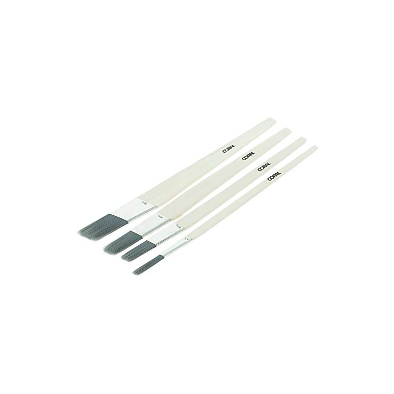 Coral Precision Lining Fitch Brushes 4-Set