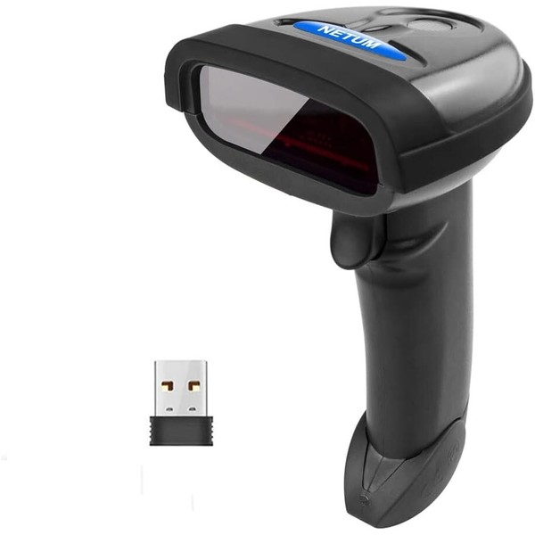 NETUM Bluetooth Wireless Barcode Scanner USB Cordless 1D Laser Barcode