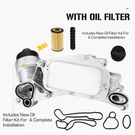 Youxmoto Engine Oil Cooler Kit with Housing & Filter, Compatible with Chevy Malibu Aveo Cruze Sonic Trax/For Buick Cascada Encore/For Pontiac G3/For Saturn Astra 1.4L 1.6L 1.8L, for 93186324 918-432