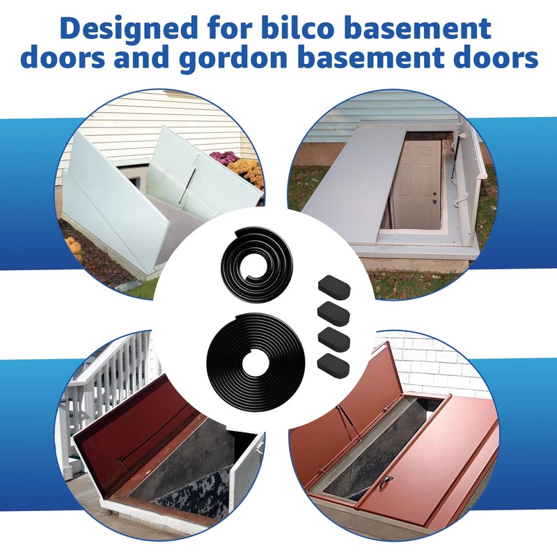 Compatible with Bilco Basement Door Weatherstrip Kit (1 x U