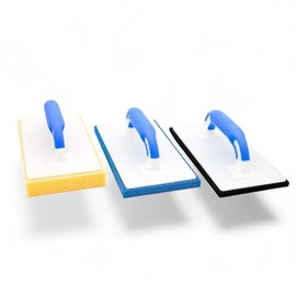 Werkfit Professional Tile Washing Board & Grating Board Set - 3-Piece with Soft Grip - Hydro 280 x 140 x 30 mm, Foam Rubber & Professional Sponge Rubber Fine - Tiling Tool (Professional Set of 3)