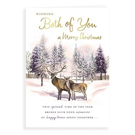 Piccadilly Greetings Regal Publishing Traditional Christmas Card to Both of You - 9 x 6 inches