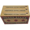 Three Stars Safety Matches, 3 Pack, Strike-On-Box