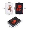 Bestmaple Luxury Black Mystic Roses 54 Pcs Resin Waterproof Playing