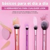SADOWAY Set de brochas de maquillaje 5 piezas + esponja