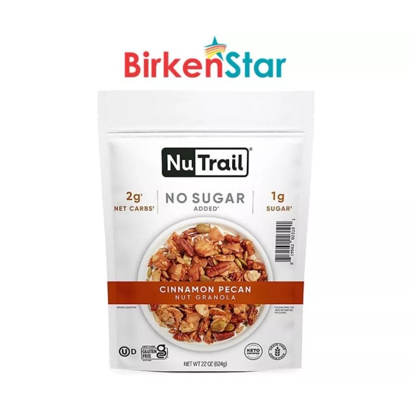 NuTrail Low Carb Keto Nut Granola, Cinnamon Pecan (22 oz.)