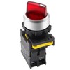 mxuteuk Red LED Light Voltage 110V 22mm 1 NO 2