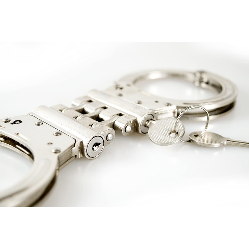 ® Hochsicherheits-Handschelle mit Zylinderschloss, Breitscharnier