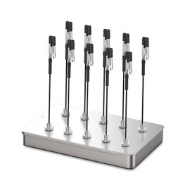 Ruimooto Pack of 10 Third Hand Soldering and 1 Iron Box as Base - Flexible Soldering Aid with Crocodile Clips and Magnetic Base - Ideal for Board Holder, Electronics, Model Making Accessories and