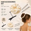 Hair Accessories Set - Hair Clip - Bun Scrunchie -