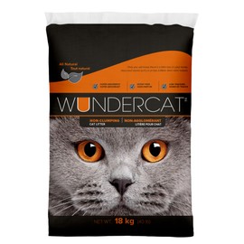 Progressive Planet Wundercat Non-Clumping Cat Litter, 40lbs - Lightweight & Food-Grade Diatomaceous Earth Litter - Superior Moisture & Odor Absorption - Low-Tracking