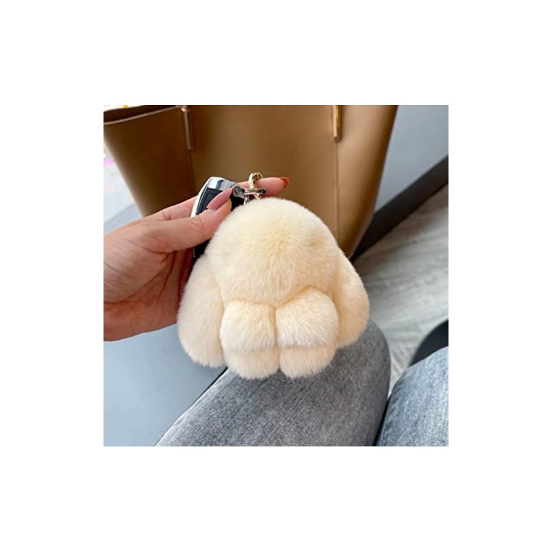 Soft Fluffy Rabbit Keyring Cute Plush Rabbit Key Ring Plush