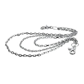 UNIQSUM Simple Slim Triple wallet chain Swivel Trigger snap Lightweight Biker Punk Key chain (Silver)