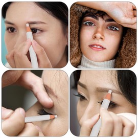 OHPHCALL 4pcs Eyeliner Pencil White Eye Makeup Pen for Precise Eyeliner Drawing Smudge Cosmetic Tool for Women for Eye Looks