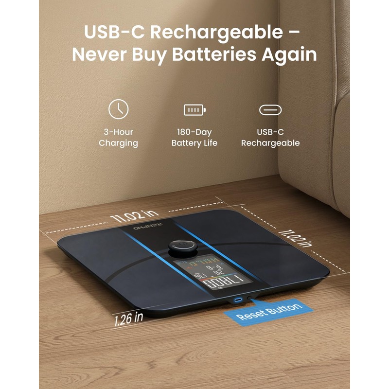 RENPHO Smart Scale for Body Weight, Body Fat Scale for