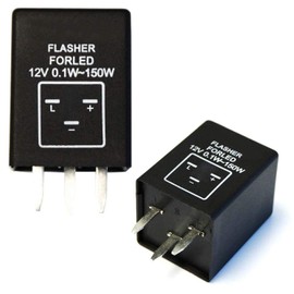 iJDMTOY (1) 3-Pin EP28 EP-28 Electronic LED Flasher Relay As LED Related Turn Signal Bulbs Hyper Flash Fix