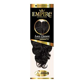 Sensationnel Empire humanhair lace closure - body wave 12 inch 3 way lacepart hand tied weaving closure (4 MEDBROWN)