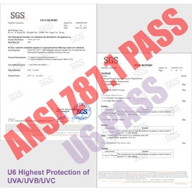 HTS HUNTERSKY E60 Anti-Fog Crystal Frame Safety Glasses with Side Shields ANSI Z87 Eye Protection Optical Eyeglass lab chemistry goggles