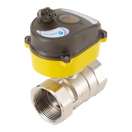 Electric Ball Valve 1 inch full bore ball valve, 24V actuator AC110V-230V power adapter and automatic return setting. Normally closed electric water valve DN25MM